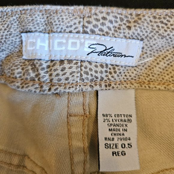 Pants, Chicos Platinum Animal print Cotton and Lycra, Jean style. - Picture 6 of 6